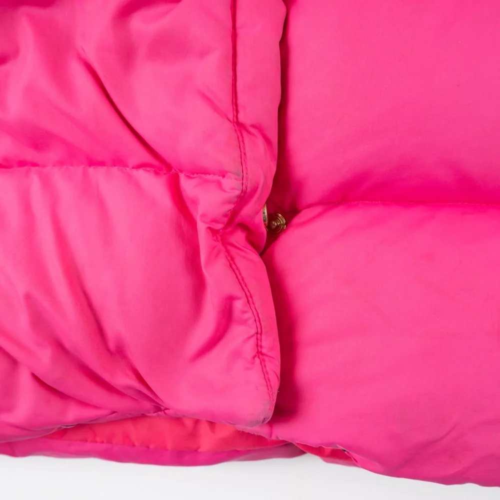 KATE SPADE X Gap Kids girl's neon hot pink puffer jacket size XXL